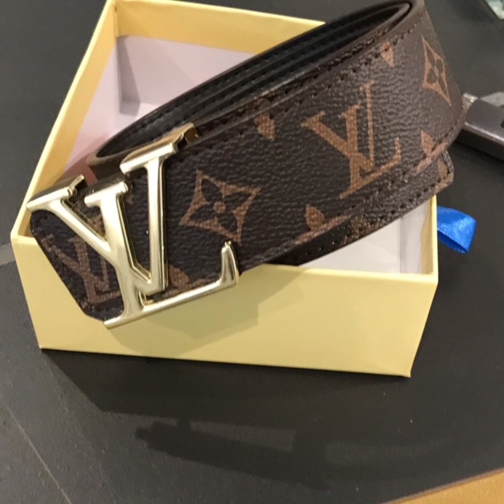 Louis Vuitton Brown Leather Belt